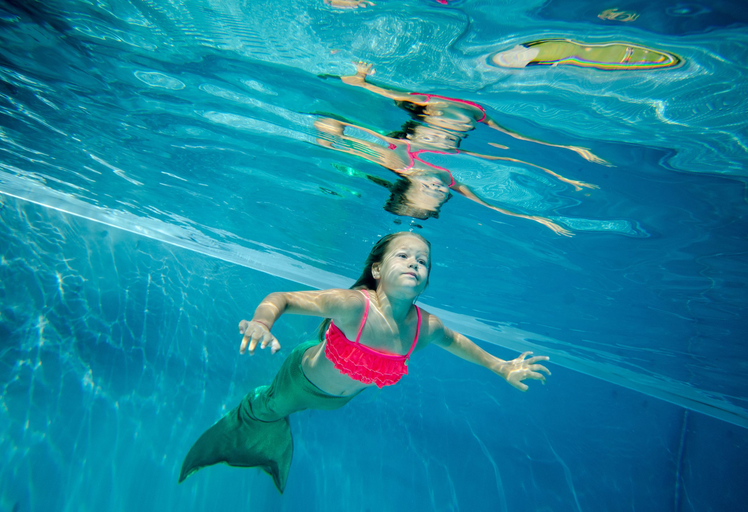 Meerjungfrauen-Schwimmen