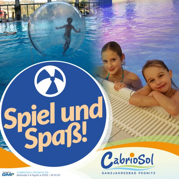 Ferien Spiel und Spaß mit der Aqua-Laufkugel