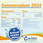 Eintrittspreise und Öffnungszeiten Sommersaison 2024