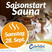 28. September: Start der Saunasaison 2024
